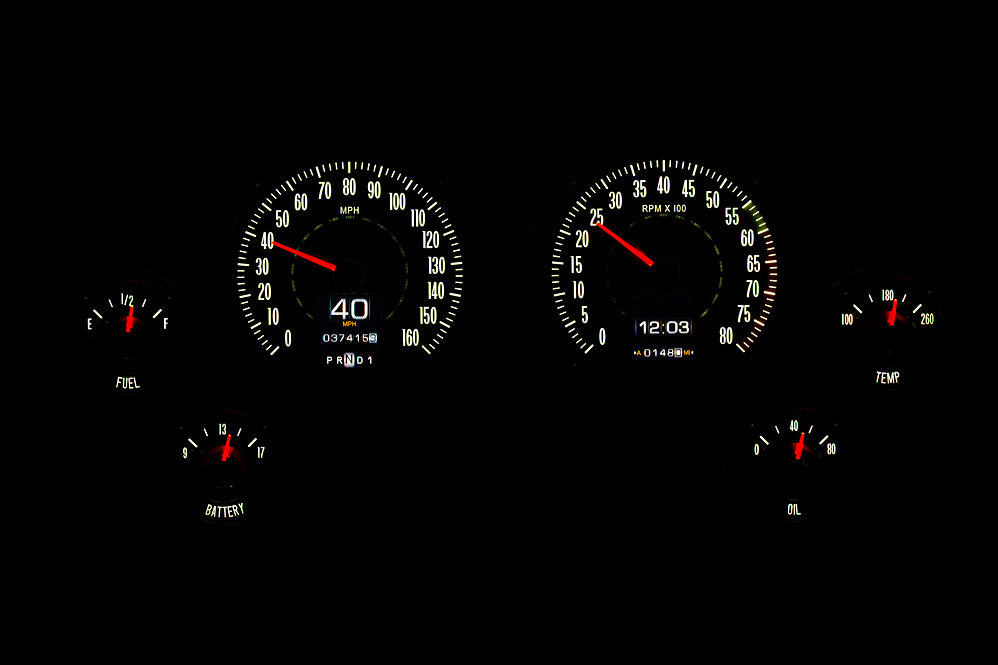 RTX Series Dakota Digital 1963- 67 Chevy Corvette Instruments RTX-63C-VET-X