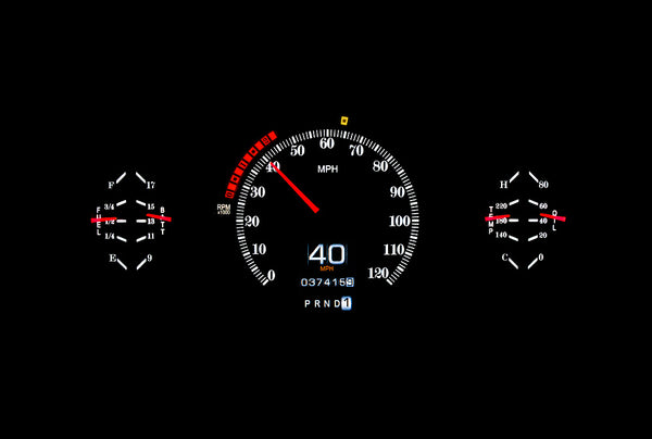 RTX Series Dakota Digital 1933- 34 Ford Car RTX Instruments RTX-33F-X ...
