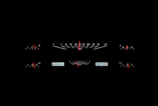 VHX Series Dakota Digital 1967- 72 Ford Pickup, Instruments, black all ...